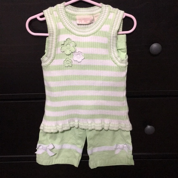 The Children’s Place 2-pc Stripe Knit Top & Pants - Picture 1 of 5